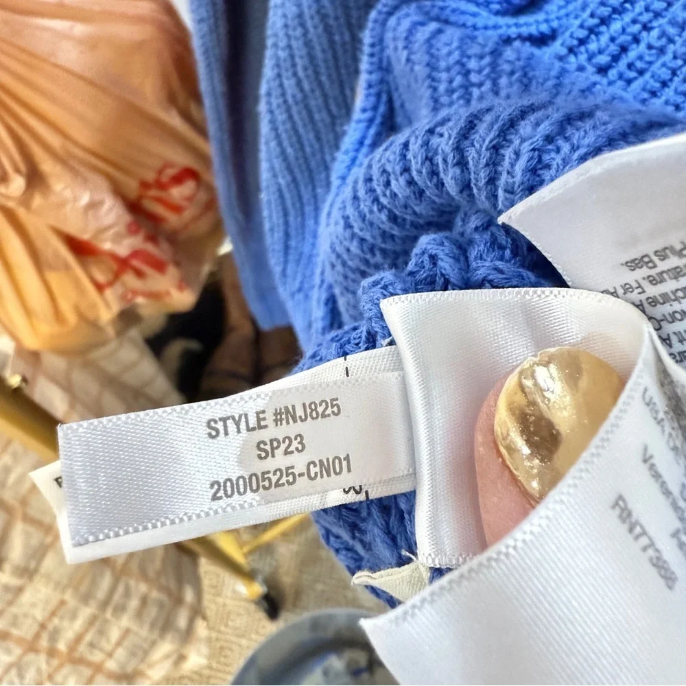MADEWELL | Textural-Knit Cardigan Sweater hermitage blue - Picture 8 of 9